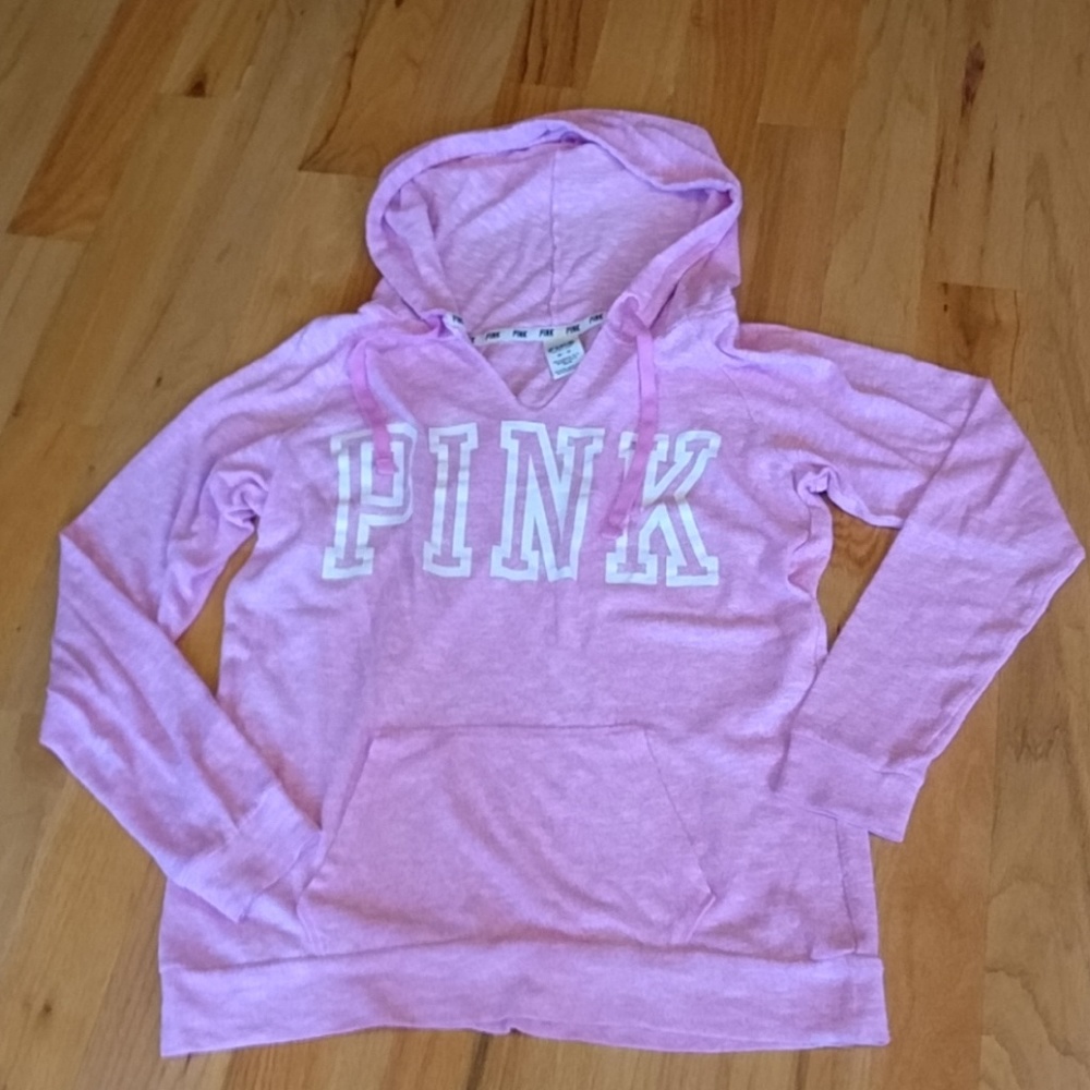VS PINK logo pullover hoodie sweatshirt